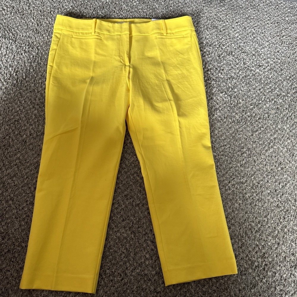 Loft cropped pants mustard yellow The Riviera Pant NWT Size 16